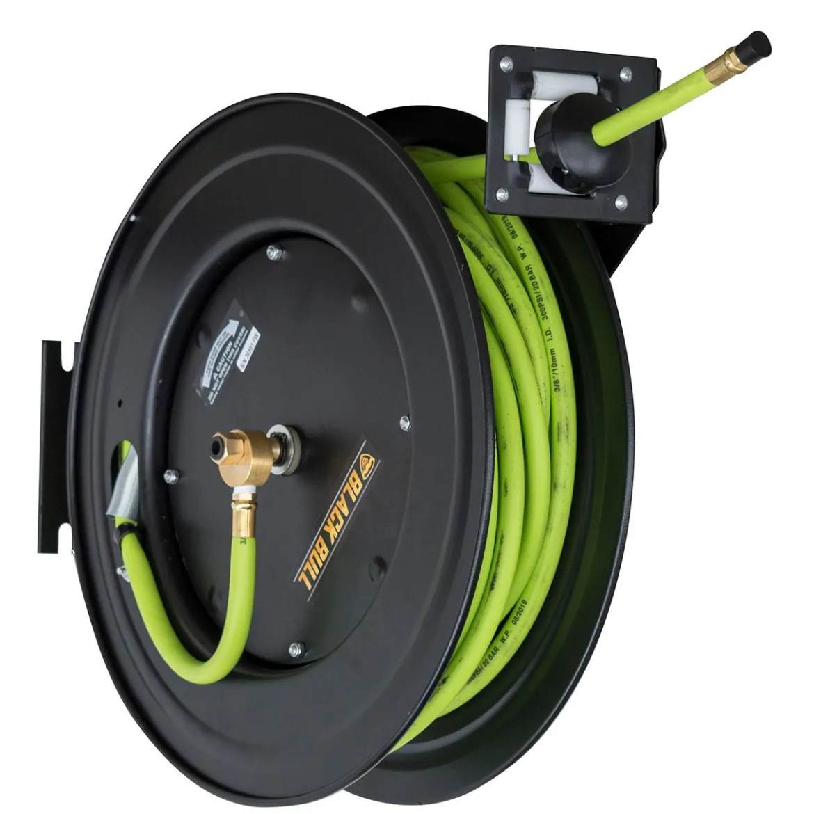 Black Bull AHAR50 50 Foot Retractable Air Hose Reel with Auto Rewind