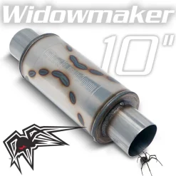 Black Widow Exhaust 10" Widowmaker 2.5"/3"/3.5"/4" - 5" Round (BW0013)