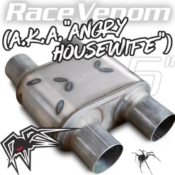 Black Widow Exhaust Race Venom Series 2.5"/3" Muffler (BWAHWDD)