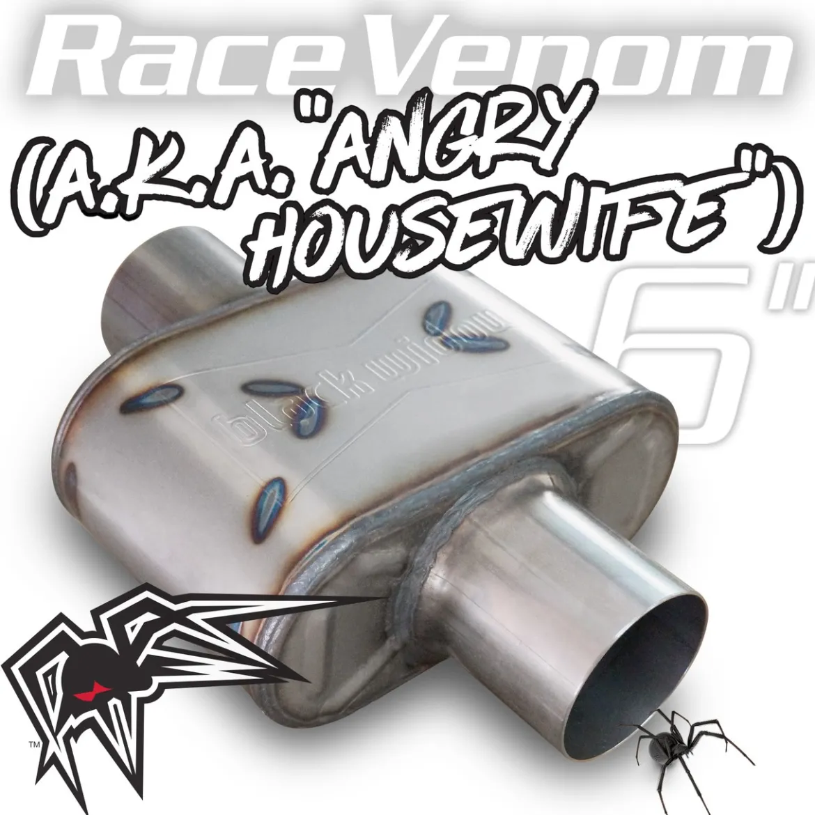 Black Widow Exhaust Race Venom Series 3.5" Muffler (BWAHW35)
