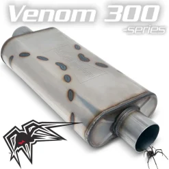 Black Widow Exhaust Venom 300-Series 2.5" Mufflers (BW005)