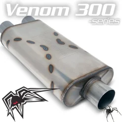 Black Widow Exhaust Venom 300-Series 3" Mufflers (BWSDV3)