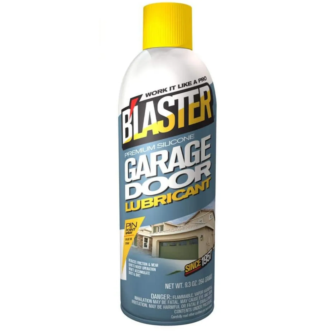 Blaster 16-GDL Premium Silicone Garage Door Lubricant Spray - 9.3-Ounces