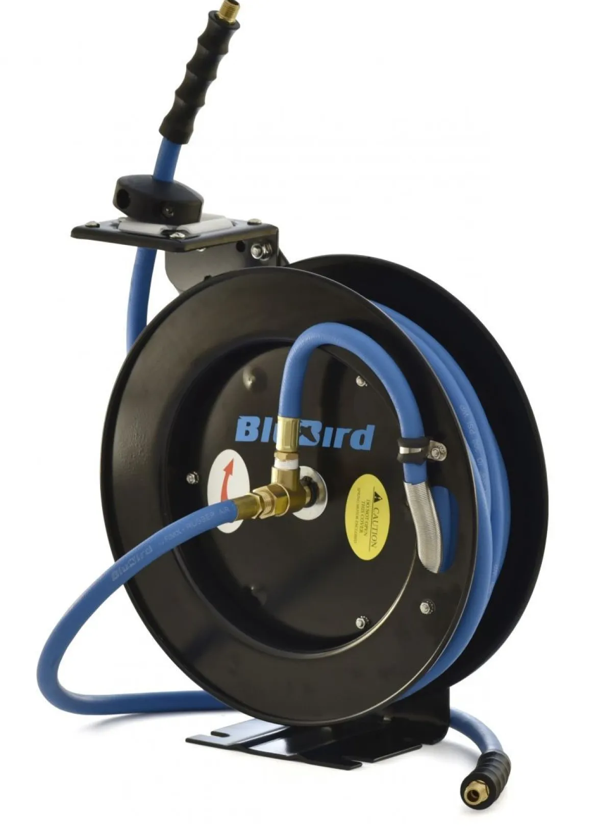 BluBird Heavy Duty Rubber Air Hose Reel 3/8" x 25', 50', 75' (BBRHD38)