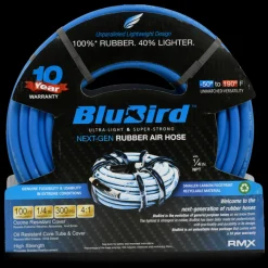 BluBird Rubber Air Hose Assembly 1/4" x 25'/50'/100' (BB14)