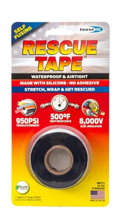 Bond It USA Rescue Tape - Standard - 1" x 12' x 20mil Silicone Tape