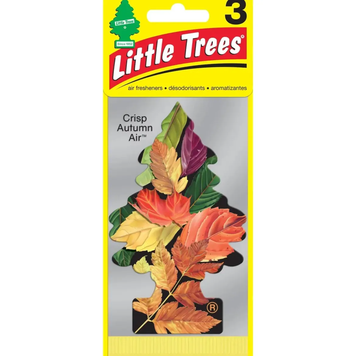 Car Freshner Car Air Fresheners - Crisp Autumn, 3 Pack (U3S-37452)