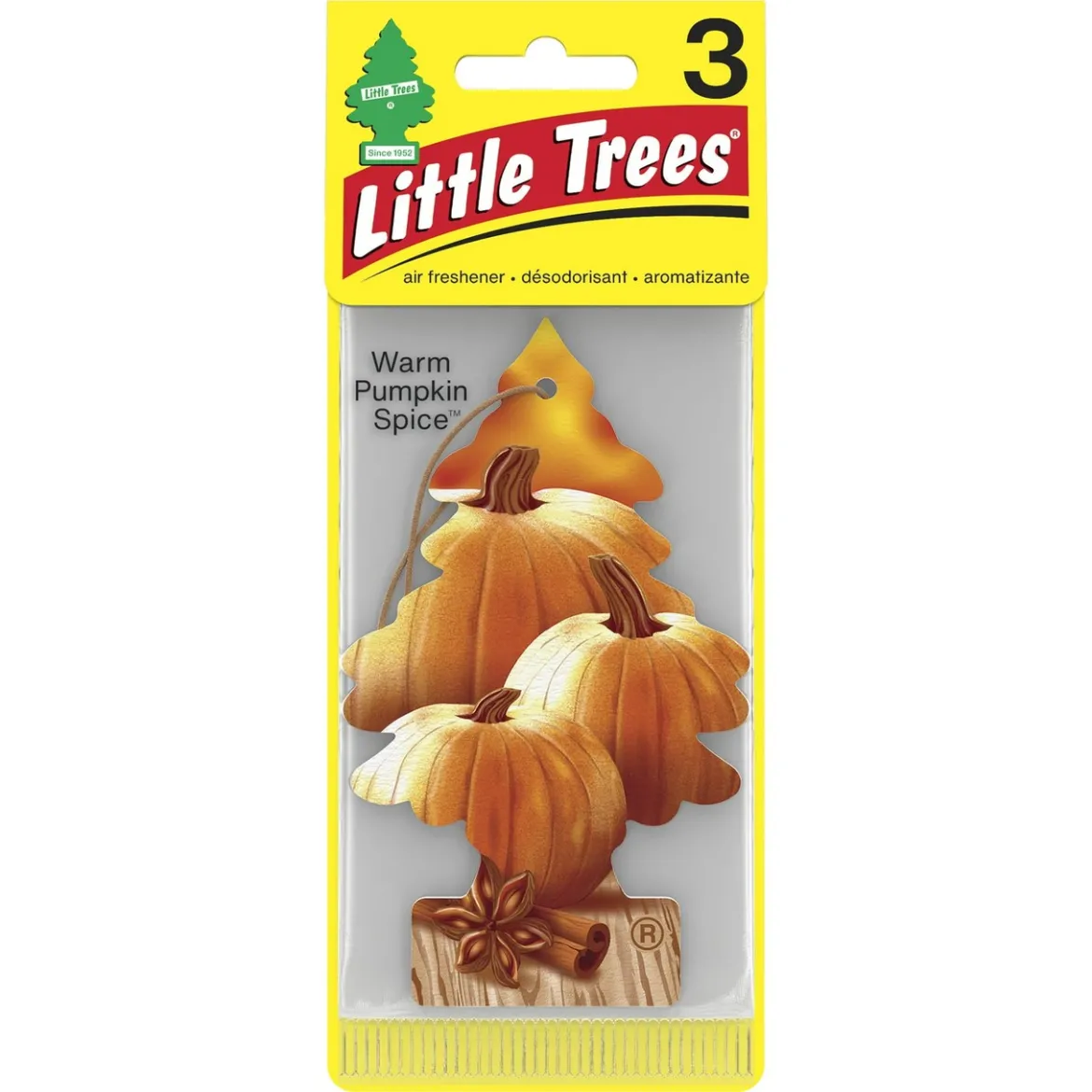 Car Freshner Car Air Fresheners - Warm Pumpkin Spice 3 Pack