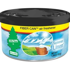 Car Freshner UFC-17874-24 Little Trees Air Fresheners Summer Linen Fiber, 4 Pack