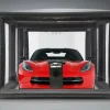 CarCapsule 16' CF1 Series Showcase Carbon Fiber w/Road Emblazoned Floor includes Intellicharger/Led Kit (CCSH16CF1)