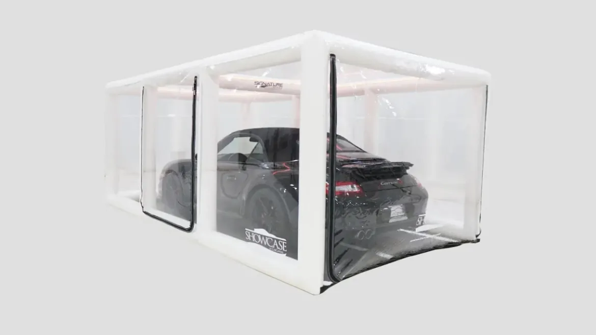 CarCapsule 16' Signature Series Showcase White w/Road Emblazoned Floor includes Intellicharger/Led Kit (CCSH16SIG)
