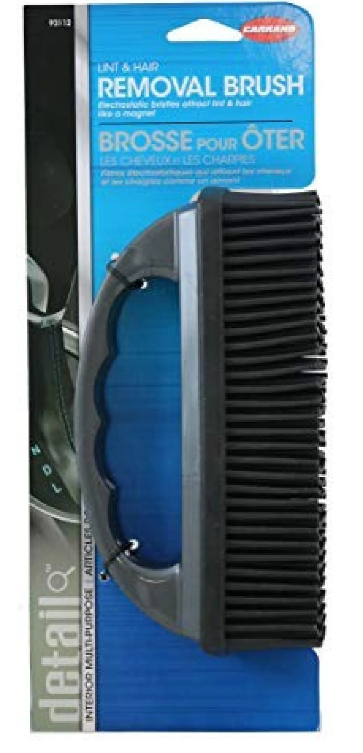 Carrand 93112 Lint and Hair Removal Brush, Single, Black