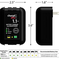 ChargeDNA 1.1+ Battery Charger and Maintainer (030-0013-07)