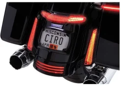 Ciro Latitude Taillight And License Plate Frame Holder - Black (40054)