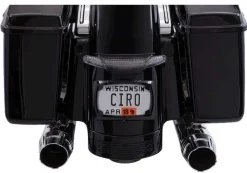 Ciro Latitude Taillight And License Plate Frame Holder - Black (40054)