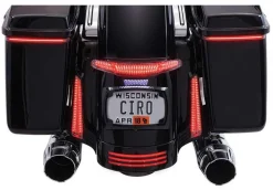 Ciro Latitude Taillight And License Plate Frame Holder - Black (40054)