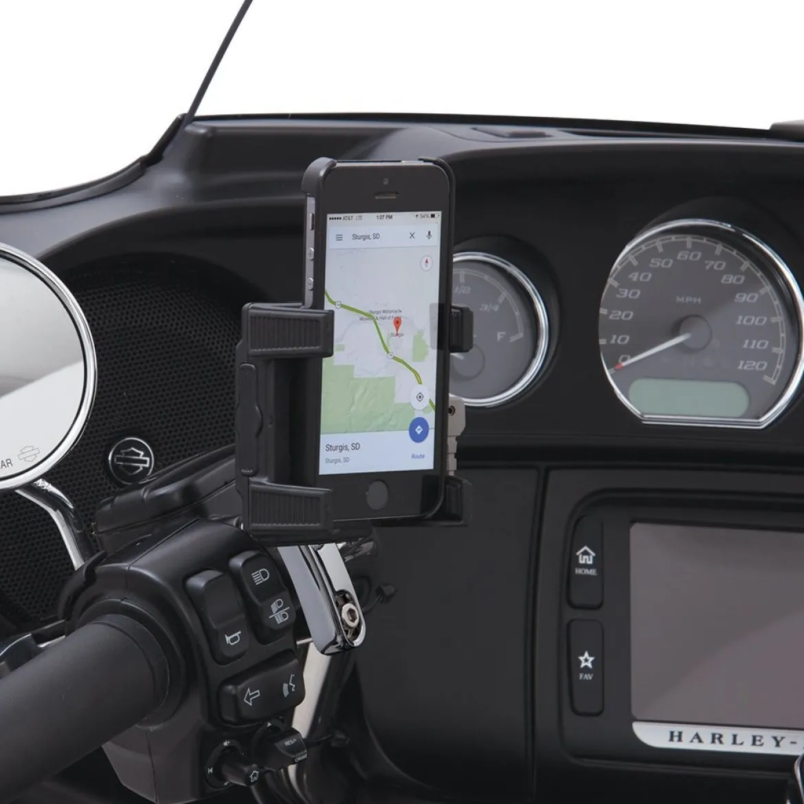 Ciro Smart Phone/Gps Perch Mount Holder Without Charger, Chrome Finish (50310)
