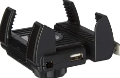 Ciro Smartphone/Gps Holder, Chrome Perch Mount With Charger (50210)