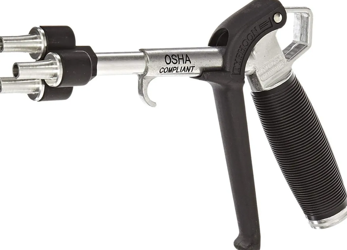 Coilhose Pneumatics TYP-3800MJ Typhoon High Volume Blow Gun, 3/8" NPT Multi Tip