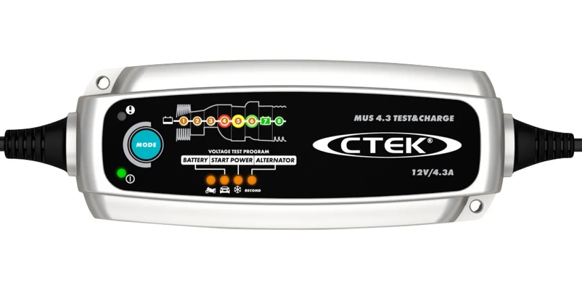 CTEK MUS 4.3 Test & Charger 12V 4.3A Battery Charger (56-959)