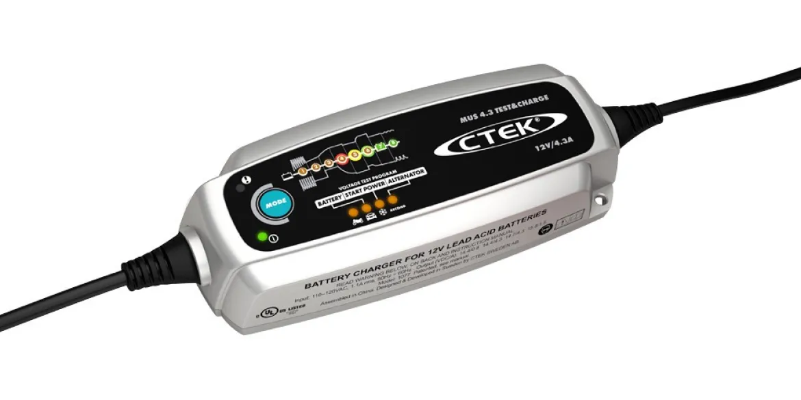 CTEK MUS 4.3 Test & Charger 12V 4.3A Battery Charger (56-959)