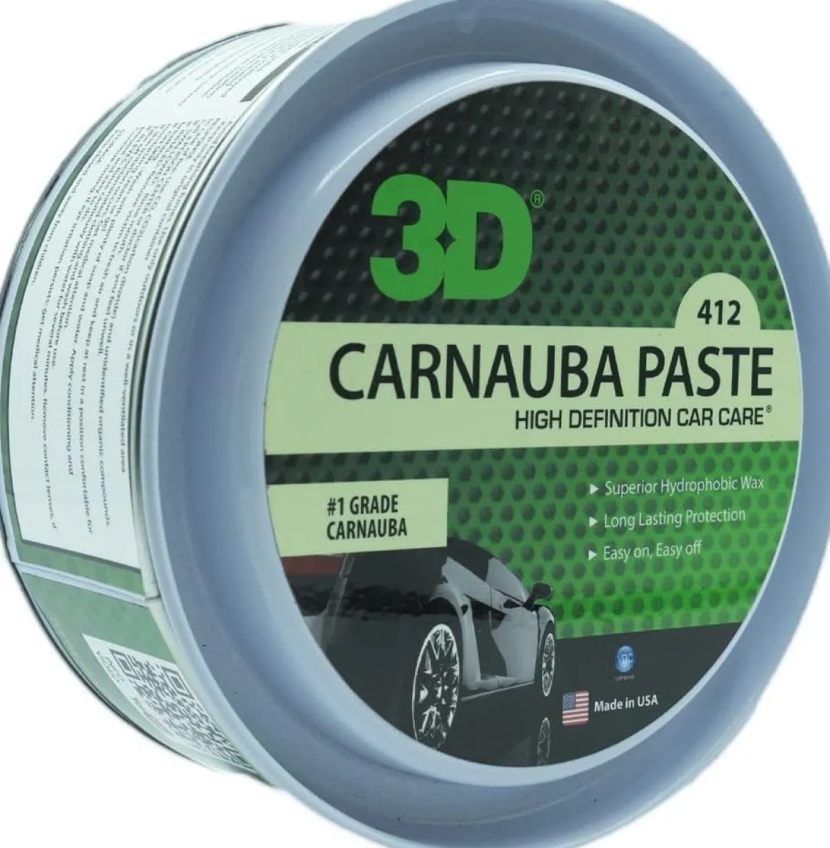 3D Carnauba Wax Paste 12 oz (412)