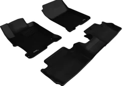3D MAXpider All-Weather Floor Mats For 1St & 2Nd Row, Black (L1HD04901509)