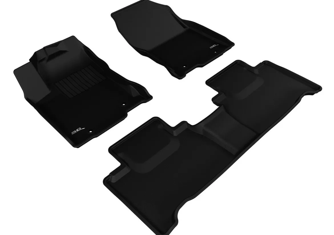 3D MAXpider All-Weather Floor Mats For 1St & 2Nd Row, Black (L1LX05101509)