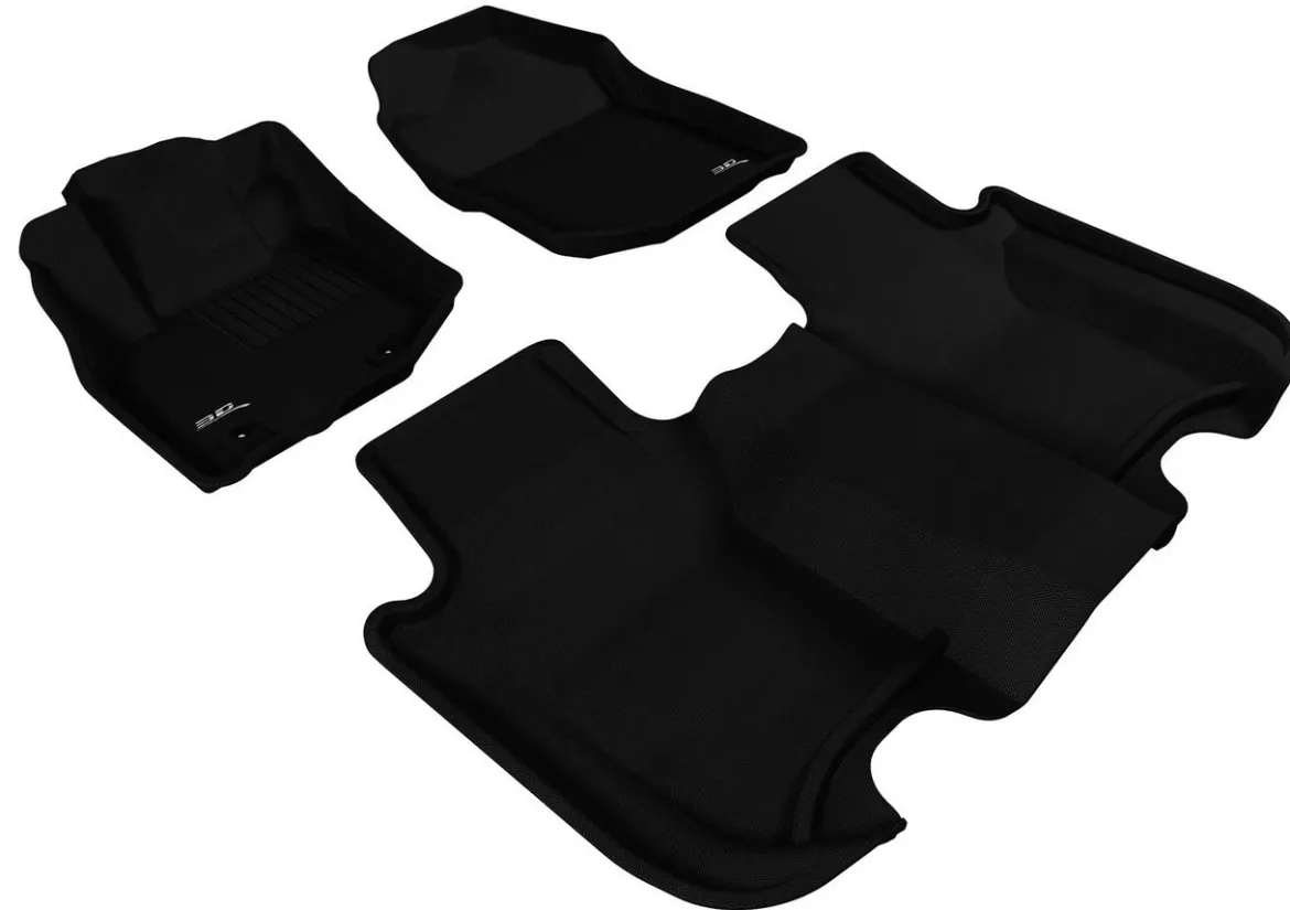 3D MAXpider Complete Set Custom Fit All-Weather Floor Mat, Black (L1HD04201509)