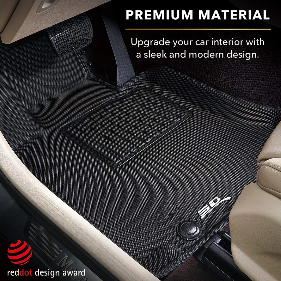 3D MAXpider Complete Set Custom Fit All-Weather Floor Mat, Black (L1HD04201509)