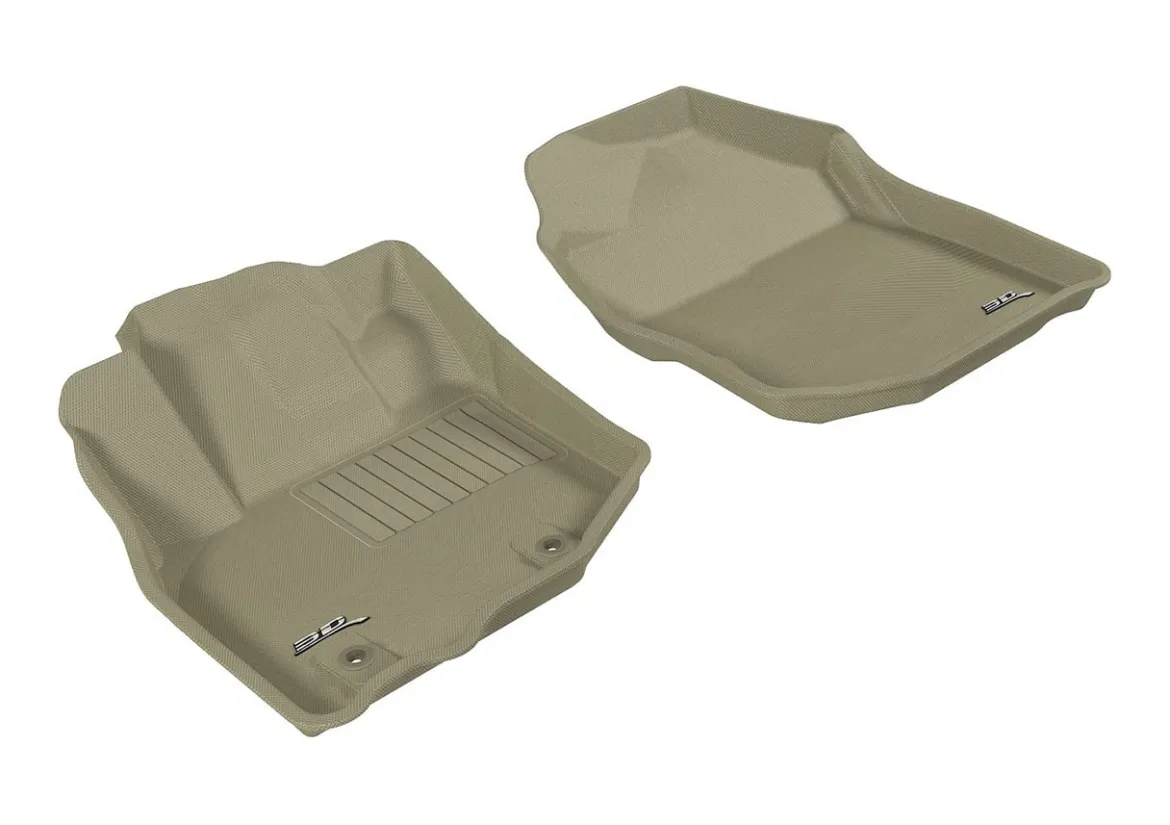3D MAXpider Front Row Custom Fit All-Weather Floor Mat, Tan (L1HD04211502)