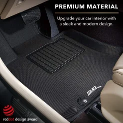 3D MAXpider Front Row Custom Fit Kagu Floor Mat, Black (L1CH06911509)