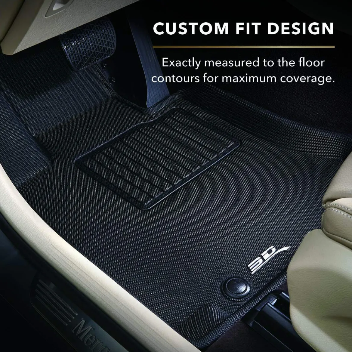 3D MAXpider Honda Civic 2016-2020 Kagu Floor Mat Black R2 (3 Pcs) (L1HD07421509)
