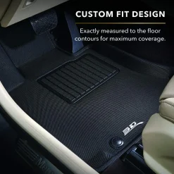 3D MAXpider Second Row Custom Fit All-Weather Floor Mat, Tan (L1CH07921502)
