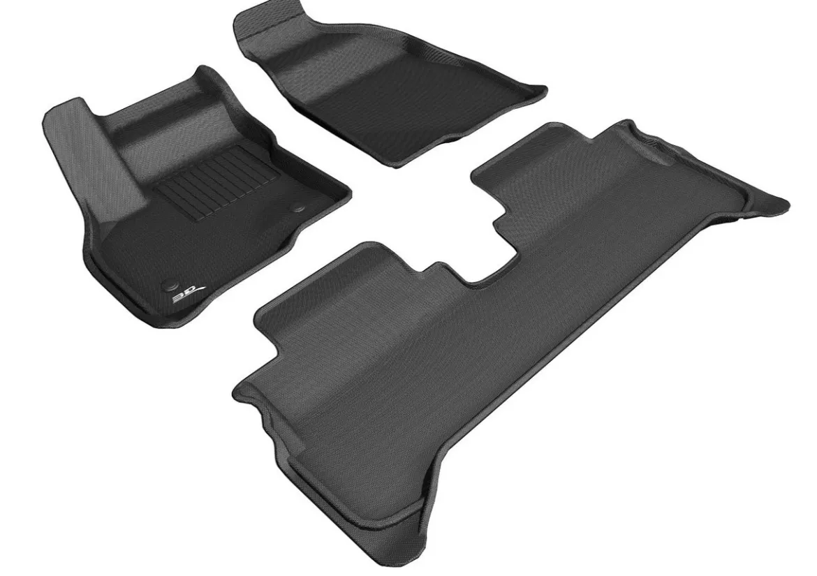 3D MAXpider 1St Row, 2Nd Row All-Weather Floor Mats, Black (L1CH08701509)