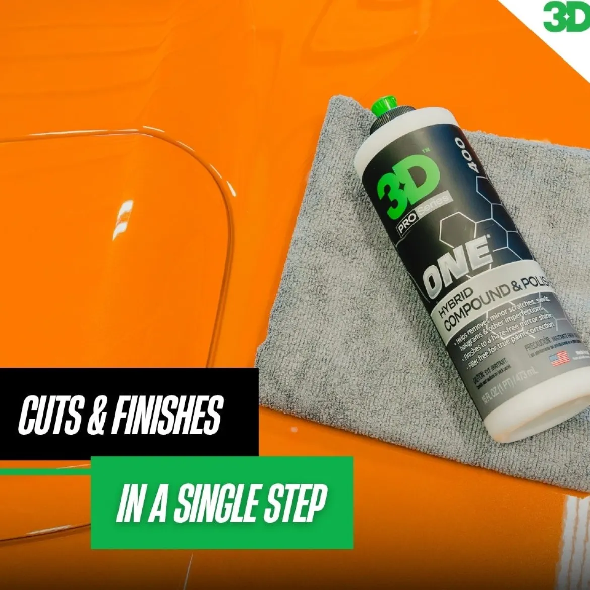 3D ONE Hybrid Compound and Polish 8 oz (400OZ8)