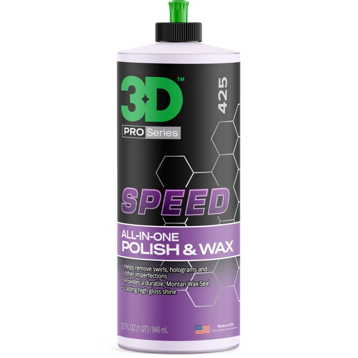 3D Speed All-in-One Polish & Wax 32 oz (425OZ32)