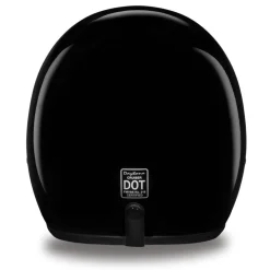 Daytona Helmets 3/4 Open Face Motorcycle Helmet [Hi-Gloss Black] [Xs] (DC1-A-XS)