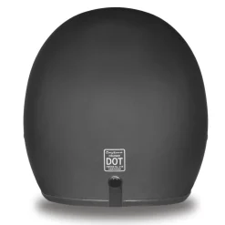 Daytona Helmets 3/4 Open Face Motorcycle Helmet [Dull Black] [L] (DC1-B-L)