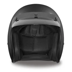 Daytona Helmets 3/4 Open Face Motorcycle Helmet [Dull Black] [3Xl] (?DC1-B-3XL)
