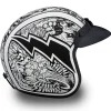 Daytona Helmets 3/4 Shell Open Face Motorcycle Helmet [Graffiti] [L] (DC6-G-L)