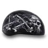 Daytona Helmets Half Skull Cap Motorcycle Helmet [Skull Chains] [S] (D6-SC-S)