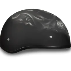 Daytona Helmets Half Skull Cap Motorcycle Helmet [Pistons Skull] [L] (D6-PS-L)