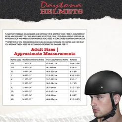 Daytona Helmets Half Skull Cap Motorcycle Helmet [Dull Black] [S] (D1-BNS-S)