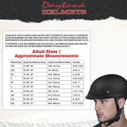 Daytona Helmets Half Skull Cap Motorcycle Helmet [Dull Black] [Xs] (D1-B-XS)