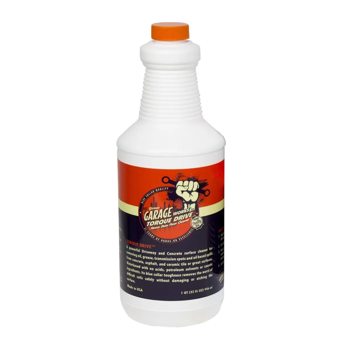 Detroit Garage Works Torque Drive Spot Remover for Concrete & Grout - 1 Quart (200032)
