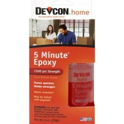 Devcon 20945 5 Minute Fast Drying Epoxy, Box of Two 4.25-Ounce Tubes