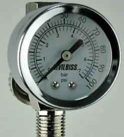 DeVilbiss HAV512 Air Adj. Valve & Gauge 100 PSI