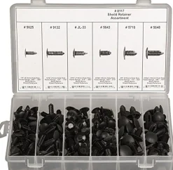 Disco Automotive 8117 Black Nylon Shield Retainer Assortment