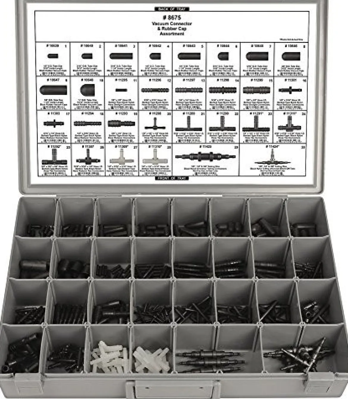 Disco Automotive 8675 Black Plug and Vacuum Connector Assortment